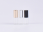 Preview: mini-glasflasche-gold-silber-schwarz-rollon