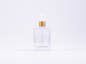 Preview: Klarglasflasche "Miro" 50ml, mit Pipette gold