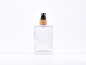 Preview: Klarglasflasche Miro 100 ml - Lotionspumpe Bambus