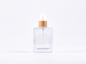 Preview: Klarglasflasche Miro 50 ml - Lotionspumpe Bambus