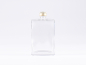 Preview: Klarglasflasche "Miro" 100ml, mit Schraubverschluss Aluminium