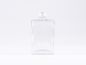 Preview: Klarglasflasche "Miro" 100ml, mit Schraubverschluss Aluminium