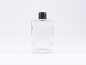 Preview: Klarglasflasche "Miro" 100ml, mit Tropfmontur schwarz