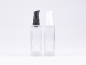 Preview: Klarglasflasche Miro 100 ml - Lotionspumpe Kunststoff