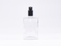 Preview: Klarglasflasche "Miro" 100ml, mit Zerstäuber Aluminium, 4 Color