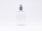 Preview: Klarglasflasche "Miro" 100ml, mit Zerstäuber Aluminium, 4 Color
