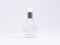 Preview: Klarglasflasche "Miro" 50ml, mit Lotionspumpe Aluminium, 4 Color