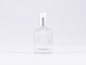Preview: Klarglasflasche "Miro" 50ml, mit Lotionspumpe Aluminium, 4 Color