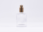 Preview: Klarglasflasche "Miro" 50ml, mit Zerstäuber Aluminium, 4 Color