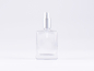 Preview: Klarglasflasche "Miro" 50ml, mit Zerstäuber Aluminium, 4 Color