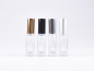 Preview: Klarglasflasche "Miro" 50ml, mit Zerstäuber Aluminium, 4 Color