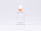 Preview: Klarglasflasche "Miro" 50ml, mit Zerstäuber Bambus