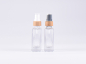 Preview: Klarglasflasche "Miro" 50ml, mit Zerstäuber Bambus