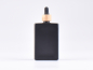 Preview: Schwarzglasflasche "Miro" 100ml, mit Pipette Bambus