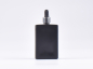Preview: Schwarzglasflasche "Miro" 100ml, mit Pipette silber glanz