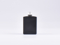 Preview: Schwarzglasflasche "Miro" 50ml, mit Schraubverschluss Aluminium