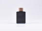 Preview: Schwarzglasflasche "Miro" 50ml, mit Tropfmontur Walnut