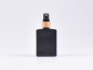 Preview: Schwarzglasflasche "Miro" 50ml, mit Zerstäuber Bambus