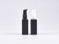 Preview: Schwarzglasflasche "Miro" 50ml, mit Lotionspumpe Kunststoff
