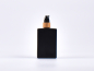 Preview: Schwarzglasflasche Miro 100 ml - Lotionspumpe Bambus