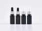 Preview: MIRON Violettglasflasche 10ml, mit Pipette silber-matt