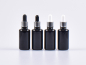 Preview: MIRON Violettglasflasche 30ml, mit Pipette silber-glanz