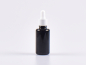 Preview: MIRON Violettglasflasche 30ml, mit Pipette weiss
