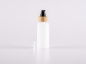 Preview: Flasche "Nasa" 100ml, LD-PE, mit Lotionspumpe Bambus