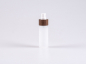 Preview: Flasche "Nasa" 50ml, LDPE, mit Lotionspumpe Walnut