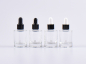 Preview: Glasflasche "Raoul" 30ml, mit Pipette schwarz
