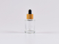 Preview: Glasflasche "Raoul" 30ml, mit Pipette Bambus