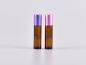 Preview: Roll-On-Flasche, Braun/Klarglas, frei kombinierbar, 10ml Color