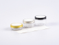 Preview: Rundetikette "weiss und braun-antik", 60mm