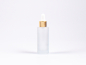 Preview: Glasflasche säuremattiert, 30ml, mit Pipette Alu gold