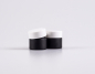 Preview: Schwarzglasdose, 10ml, mit Deckel weiss