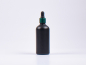 Preview: Schwarzglasflasche 100ml, mit Pipette grün-matt