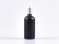 Preview: kosmetikflasche-schwarz-gold-100ml-dispenser
