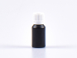 Preview: Schwarzglasflasche 10ml, mit Tropfmontur OV, geriffelt