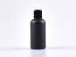 Preview: Schwarzglasflasche 50ml, mit Tropfmontur schwarz