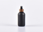 Preview: Schwarzglasflasche 250ml, mit Zerstäuber Walnut