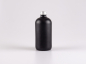 Preview: Schwarzglasflasche 480ml, mit Schraubverschluss Aluminium