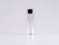 Mobile Preview: PET Flasche "Sharp" 150ml, mit Schraubverschluss weiss/schwarz