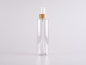 Preview: PET Flasche "Sharp" 250ml, mit Lotionspumpe Bambus