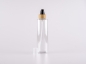 Preview: PET Flasche "Sharp" 250ml, mit Lotionspumpe Bambus