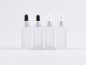 Preview: Glasflasche säuremattiert, 30ml, mit Pipette Alu weiss