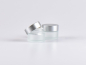 Preview: Glasdose säuremattiert, 15ml, mit Deckel silber