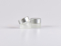 Preview: Glasdose säuremattiert, 7ml, mit Deckel silber