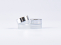 Preview: Glasdose säuremattiert, 7ml, mit Deckel silber