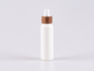 Preview: Flasche "Tara" 100ml, matt-weiss, mit Lotionspumpe Walnut