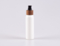 Preview: Flasche "Tara" 100ml, matt-weiss, mit Lotionspumpe Walnut